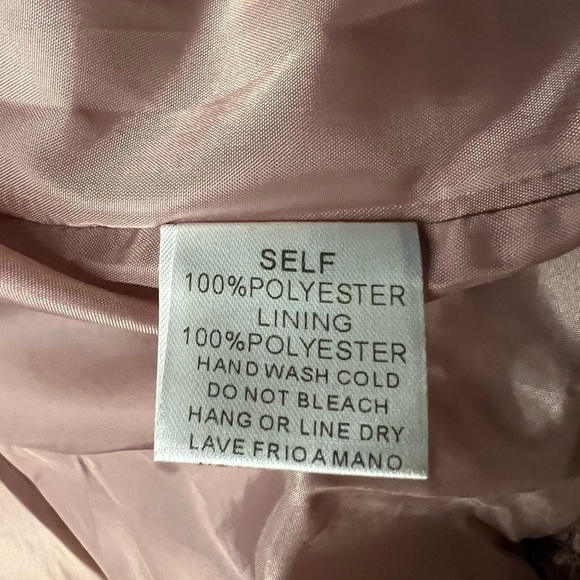 EASEL WOMENS OVERSIZED LIGHT MAUVE TEDDY ZIPPERED JACKET SIZE MEDIUM - Picture 5 of 11